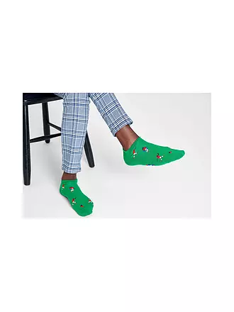 HAPPY SOCKS | Damen Sneaker Socken 36-40 FOOTBALL bunt | 